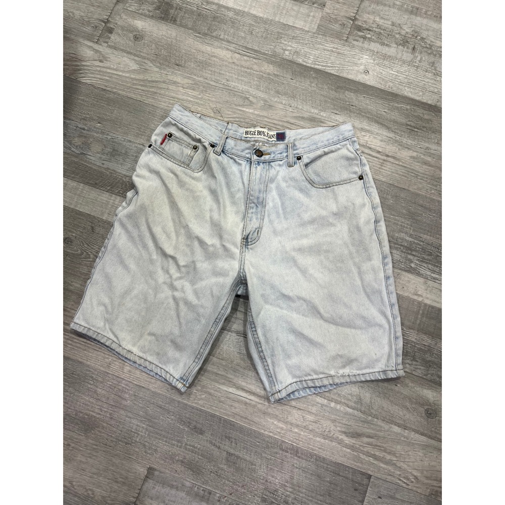 Vintage Bugle Boy Jeans 750 Mens Light Wash Denim Shorts 90s Relaxed Fit